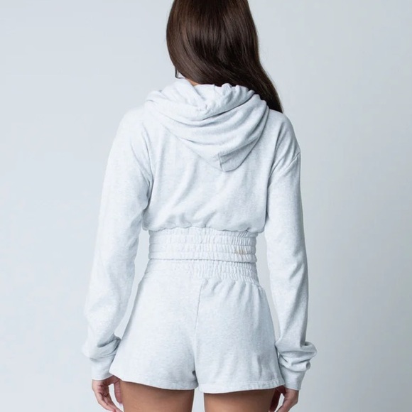 TALENTLESS - WOMENS BOXING HOODIE - NWOT - ASH HEATHER - XS - Picture 4 of 9